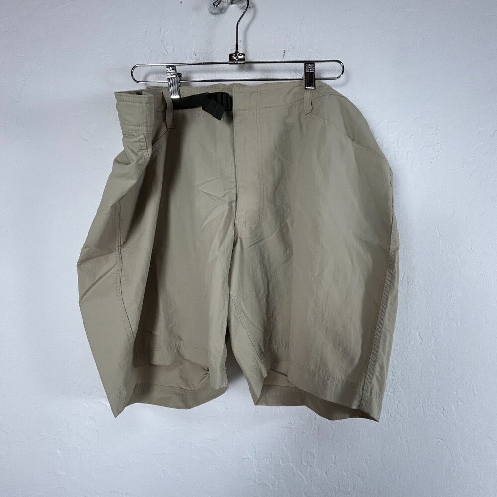 Lands' End Mens Swim Trunks XL 40-42 Khaki Mesh Lining Pockets Swimwear Casual